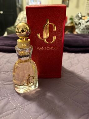 Jimmy Choo I Want Choo Perfume Bottle in Red and Gold